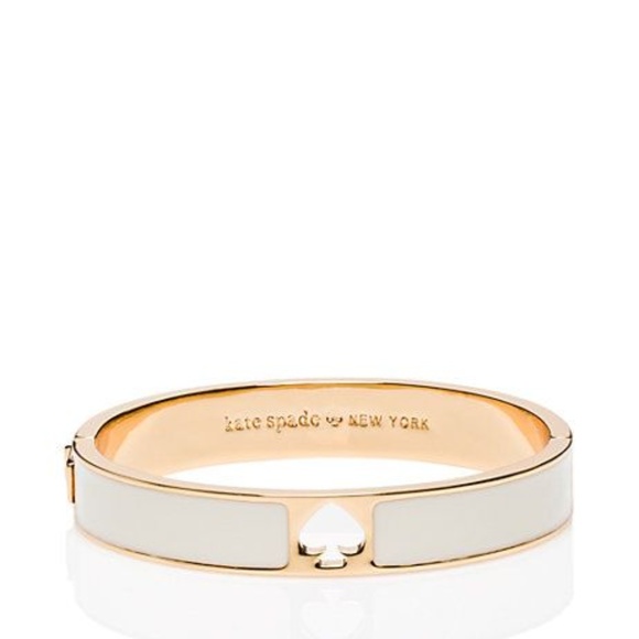kate spade Jewelry - KATE SPADE Hole Punch Spade Hinge Bangle